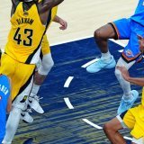 Shai Gilgeous-Alexander tente un tir KEYSTONE/EPA/BRIAN SPURLOCK